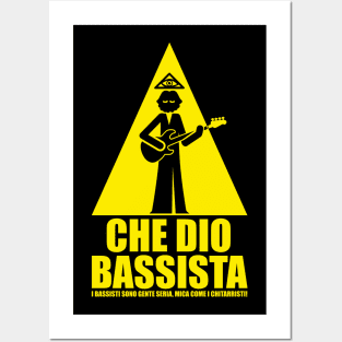 Che Dio Bassista Minimalista Posters and Art